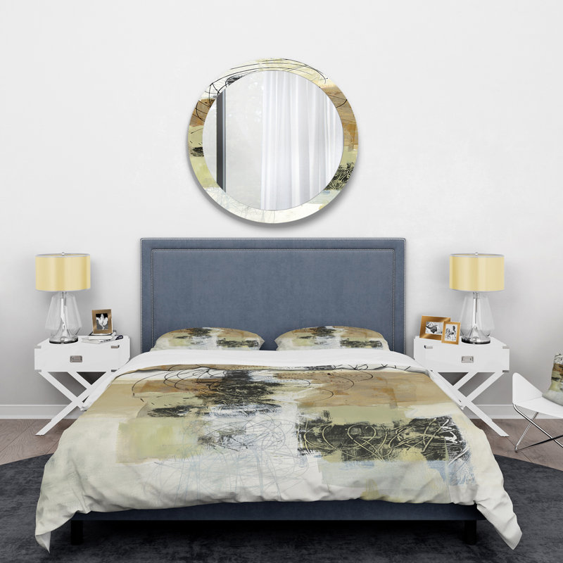 Glam Cream Dream I - Ensemble de housse de couette moderne et contemporain - Microfibre de polyester