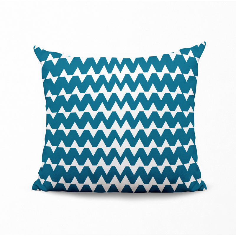 Housse et insert de coussin décoratif en polyester, L 15 po x H 15 po, Turquoise