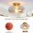 1-Light Glass Semi Flush Mount Ceiling Light