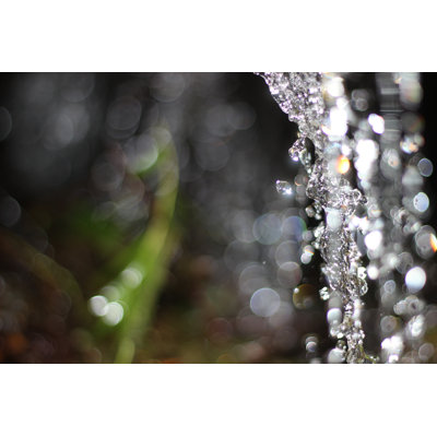 Waterfall Close Up With Bokeh by John Kelly-Keifer - Wrapped Canvas Print