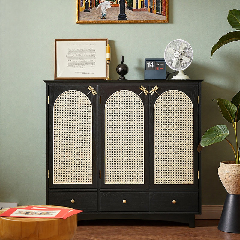 Shoe Storage Cabinet, Black