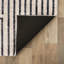 Tapis lavable antidérapant à rayures bohémiennes délavées-22133795