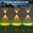Fence Lights Solar Powered,4 Pack Solar Wall Lights Outdoor Up And Down IP67 Waterproof,3 Colors Modes Brighter LED Lens Solar Lights Dusk To Dawn 12H For Patio,Backyard,Porch,Railing,Balcony