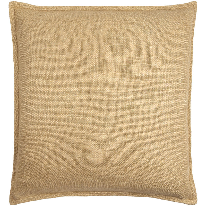 Coussin Thurman, Polyester/ Bourre en polyester, 20 po x 20 po, Brun clair