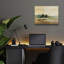  Art mural en verre «Mute Yellow Sky» par Silvia Vassileva, 16 po x 12 po