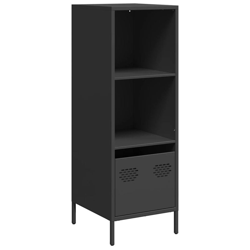Sarwan 103.5cm H x 35cm W Steel Standard Bookcase, Black
