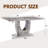 Rectangular Dining Table, Modern Table with U-Shaped Base-116307348-119328129