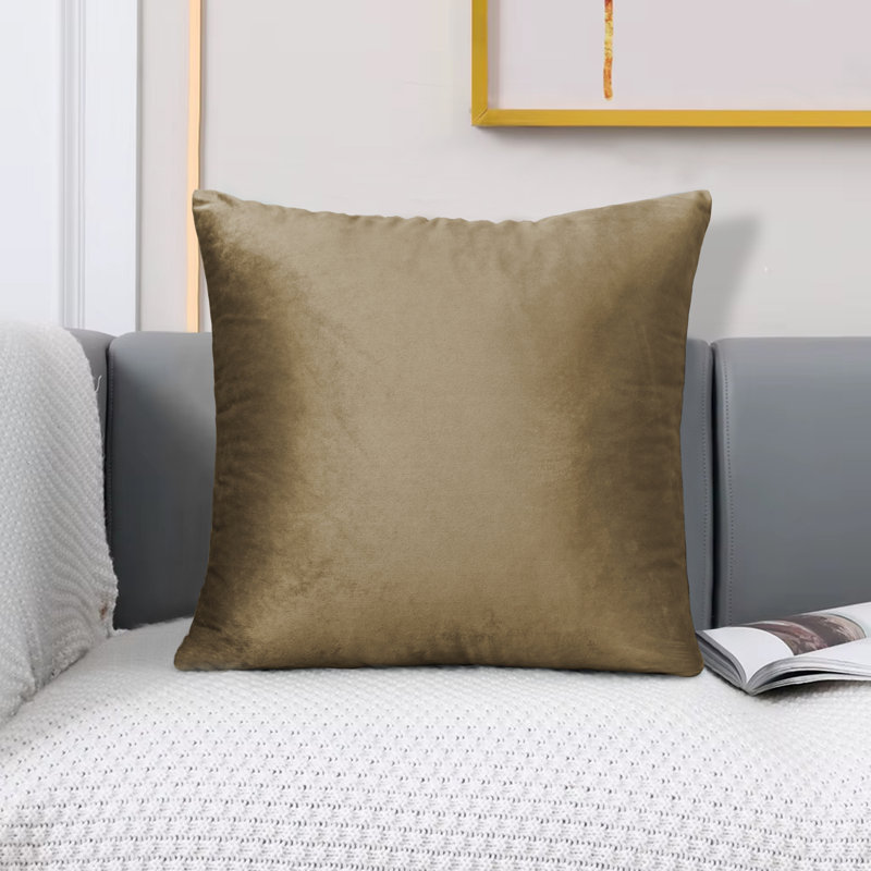 Kilian Square Cushion Cover, Coffee