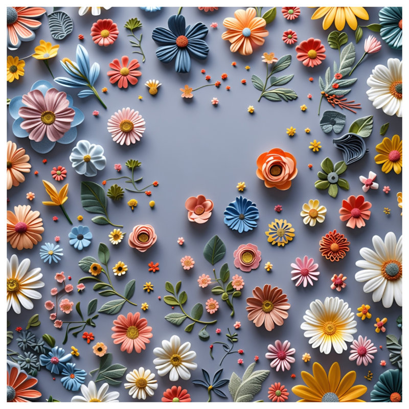 Tapisserie florale - Décoration murale nature, 104in H x88 with 4 Grommets