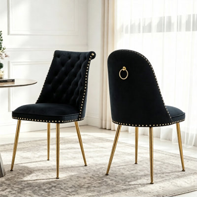Magallanes 2-Piece Tufted Velvet Dining Chairs