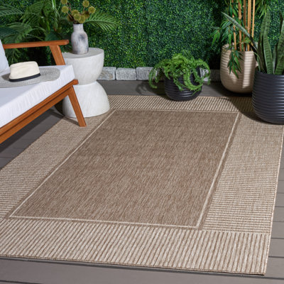 Tapis d'intérieur / extérieur oriental tissé à la machine Beach House