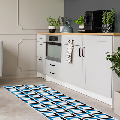 Tapis de couloir blanc