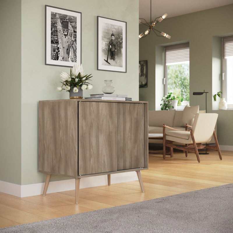 Rectangle Accent Cabinet, Beige/Pine