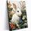 GUTTATY, lapin de Pâques, peinture murale, toile de lapin rétro, œuvre d'art, photo, printemps, atmosphère, impressions, salon, couloir, chambre à coucher, 18 x 24 pouces