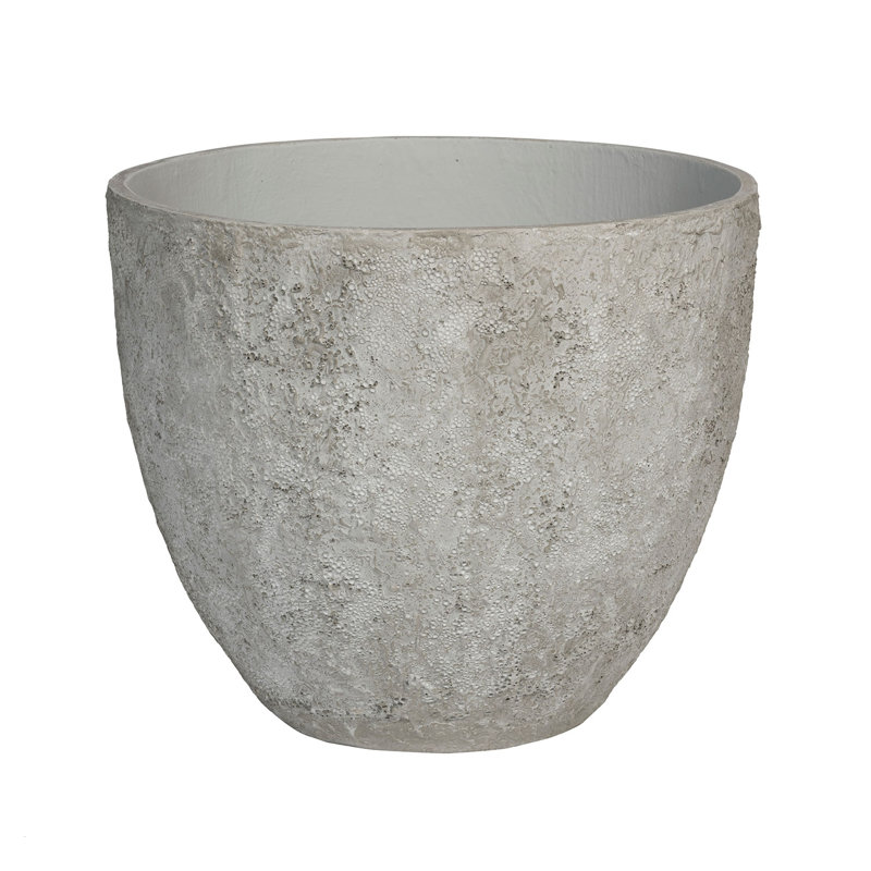 Jesslyn S, pot à fleurs blanc impérial, 18 po x 19 po x 19 po