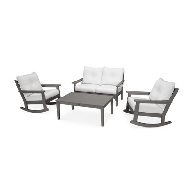 Vineyard 4-Piece Deep Seating Rocking Chair Set