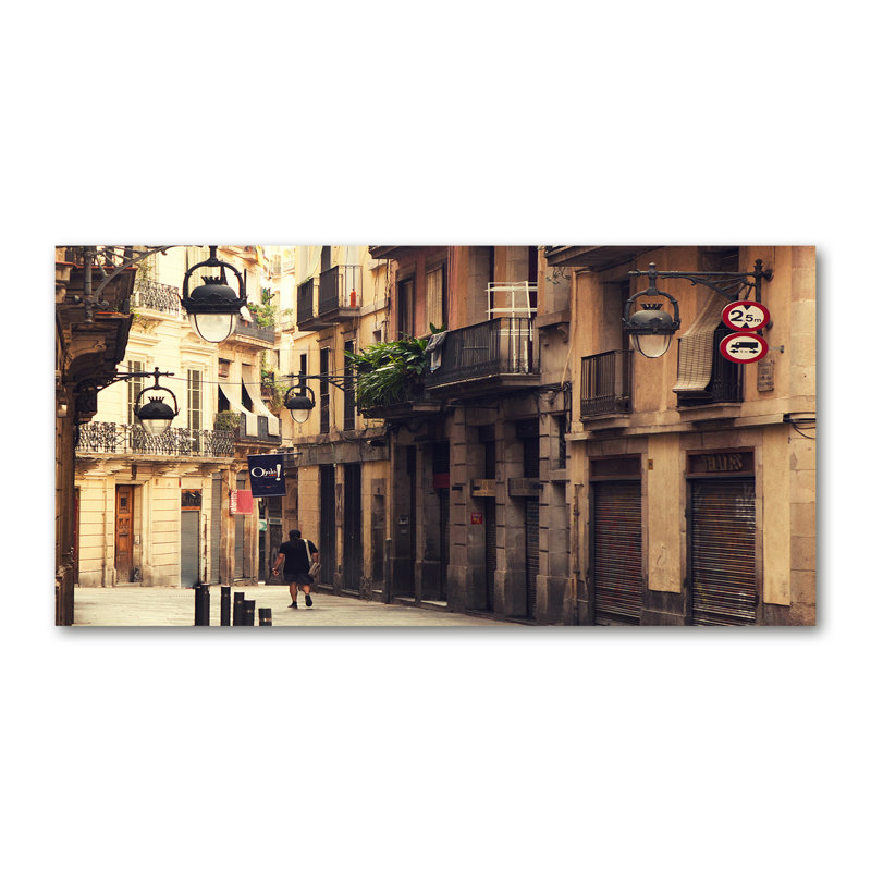 Streets Of Barcelona - Wrapped Canvas Print