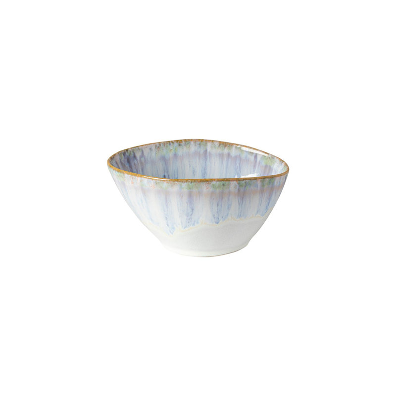 Ria Blue Ceramic Oval Serving Bowls, Set of 6