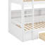 Lit superposé simple avec tablettes et tiroir de rangement-1573696651