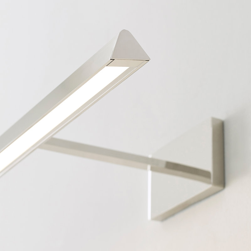 Dessau Dimmable LED Wall Mounted Picture Light, Polished Nickel