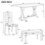 Ensemble de table de salle à manger de ferme 6 pièces TREXM-1957320310