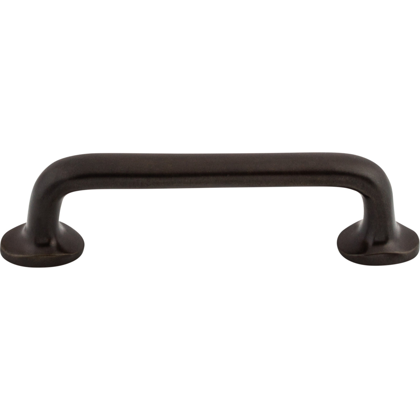 Aspen Rounded Bar Cabinet Pull, 4" Center to Center, Medium Bronze