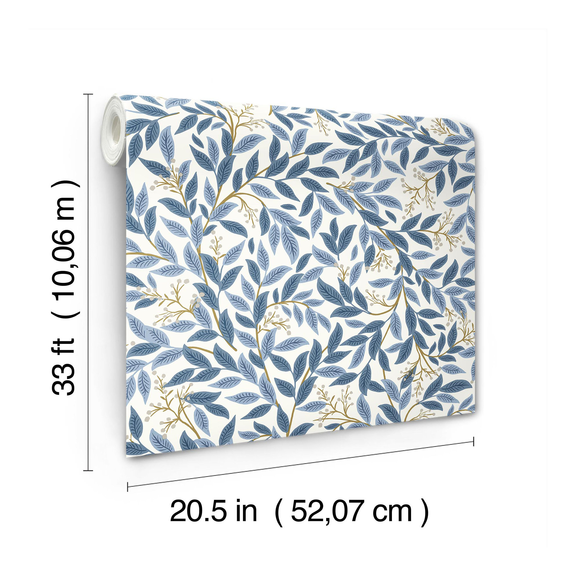 Willowberry Wallpaper, Blue