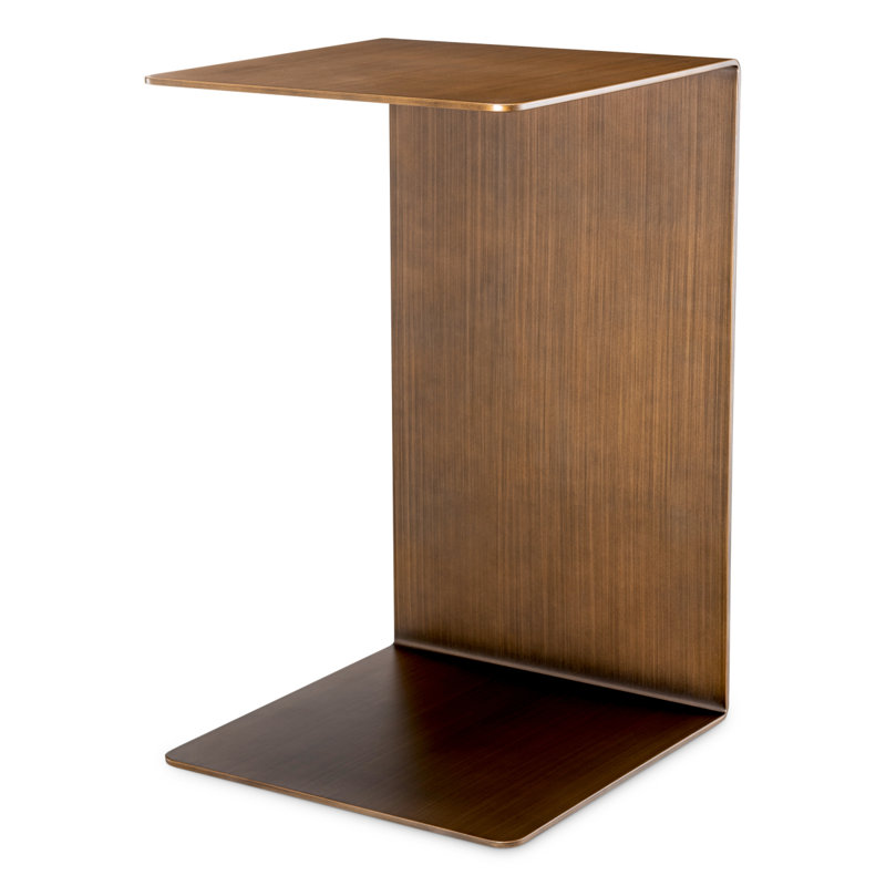Side Table Panarea Brushed Brass Finish