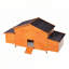 Grand poulailler en bois avec nichoir, toit imperméable, serrure sécuritaire, poulailler ventilé avec perchoir et plateau coulissant pour un nettoyage facile-602738636