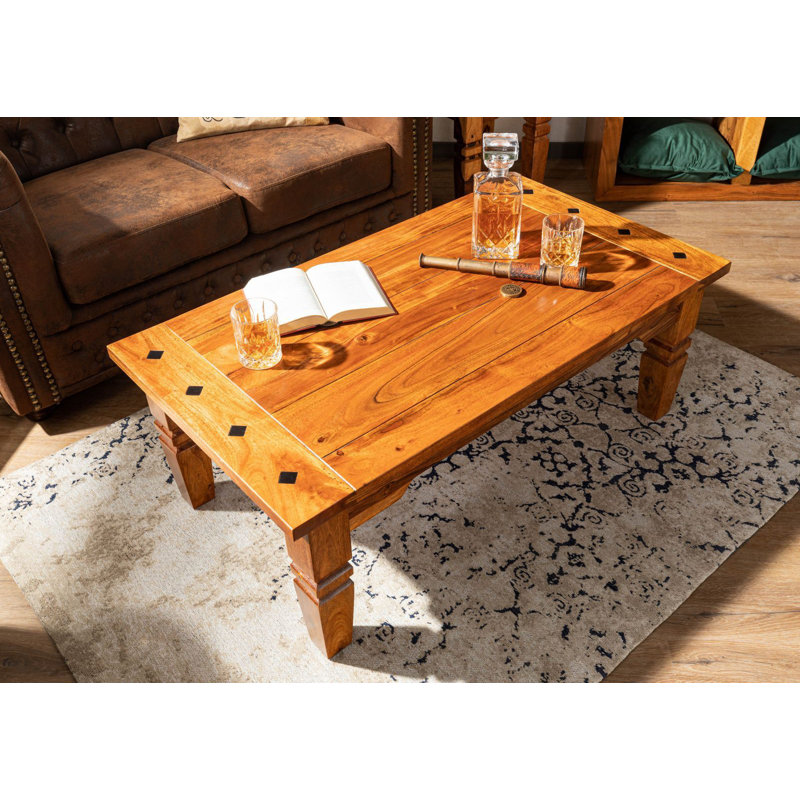 Oxford Solid Wood Four Leg Coffee Table, H40 x L110 x W60cm