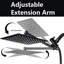 Rain Shower Head With Handheld Spray Combo, Adjustable Extension Arm