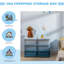 Unité de rangement à 3 niveaux pour enfants, organisateurs de jouets et rangement avec commode à tiroirs pour chambre d'enfant-102404650-130617743