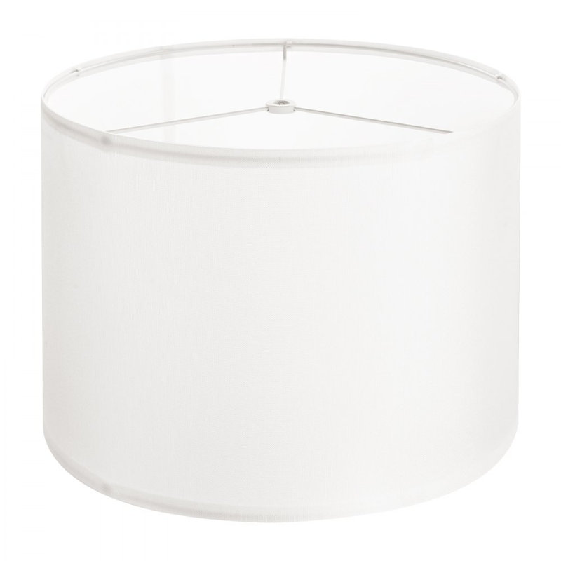 25.4 cm H Round Lamp Shade ( Hook & Loop Fastener ), White