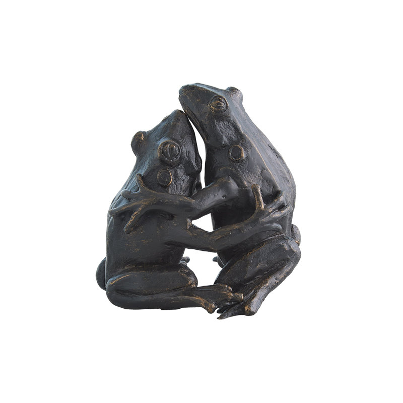 Hugging Frog Sculpture-Bronze