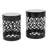 Outdoor Side Table - Black End Tables With Elegant Pattern, Powder-Coated Frame, No Assembly For Patio Cut Design Home Decor-467686589