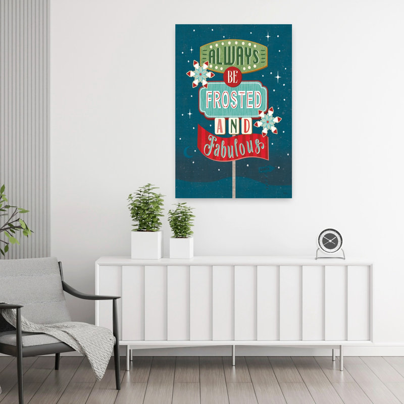 Frosted and Fabulous IV, art contemporain de paysage d'hiver abstrait, H 36 po x l 24 po