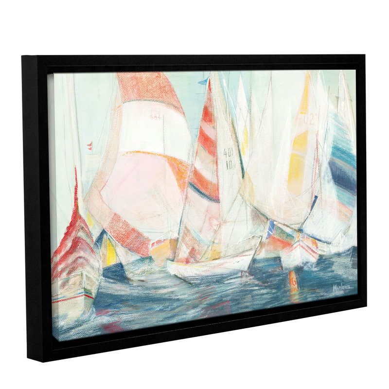 Reproduction d’art sur toile « arrondi The Mark » par Marlène Lawrence, H 12 po x l 18 po x P 2 po, Cadre flottant