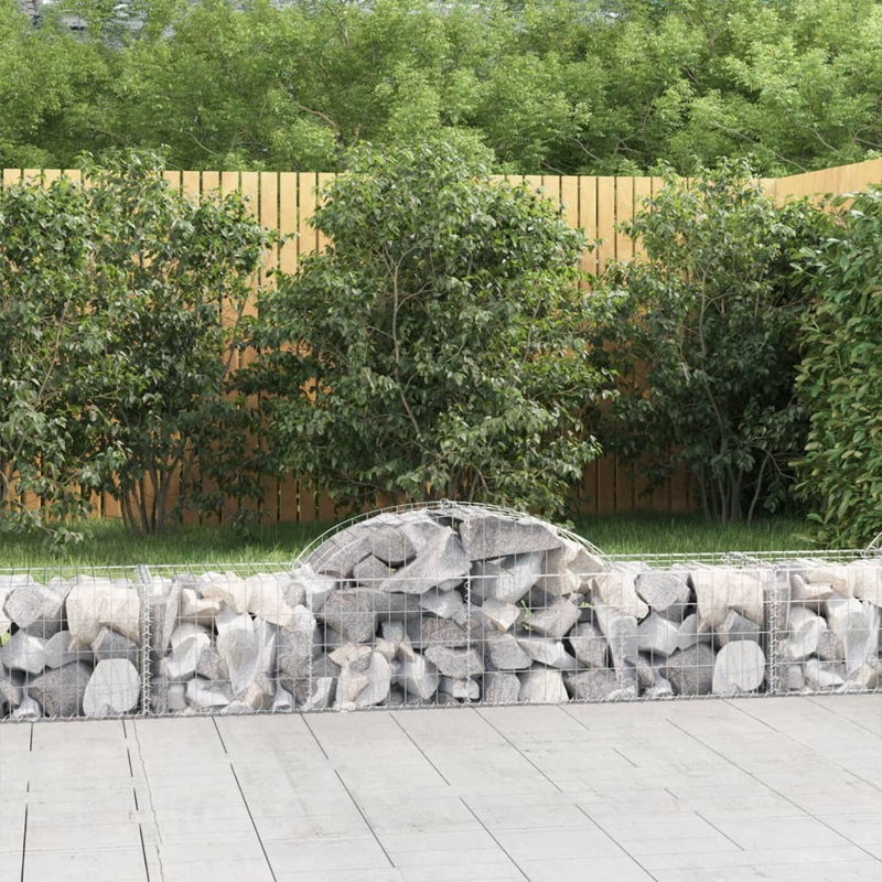 Briceida Silver Galvanised Iron, 60cm H x 200cm W x 50cm D