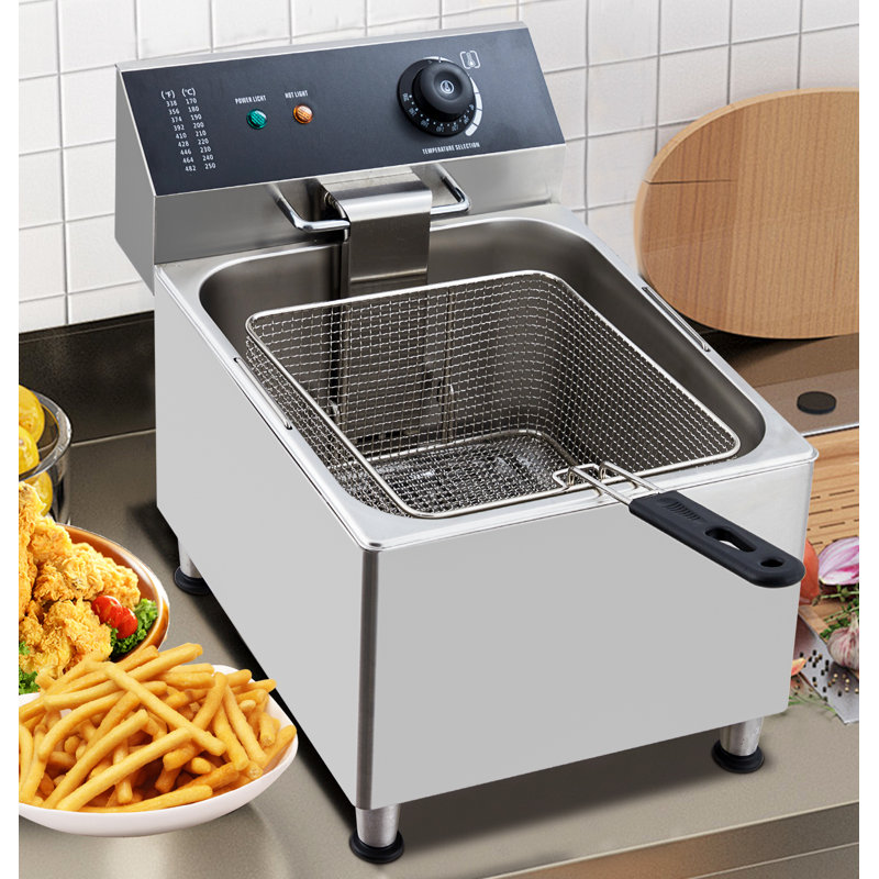 Friteuse électrique commerciale en acier inoxydable 11l