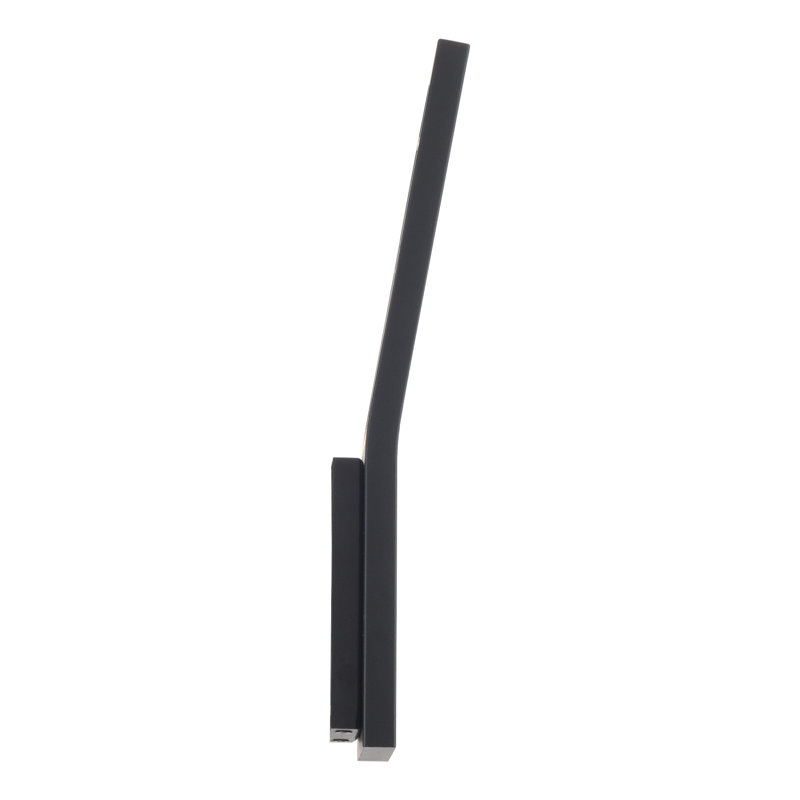 Blade 1 - Light LED Armed Sconce, 11" H x 3" W x 2.75" D, Black