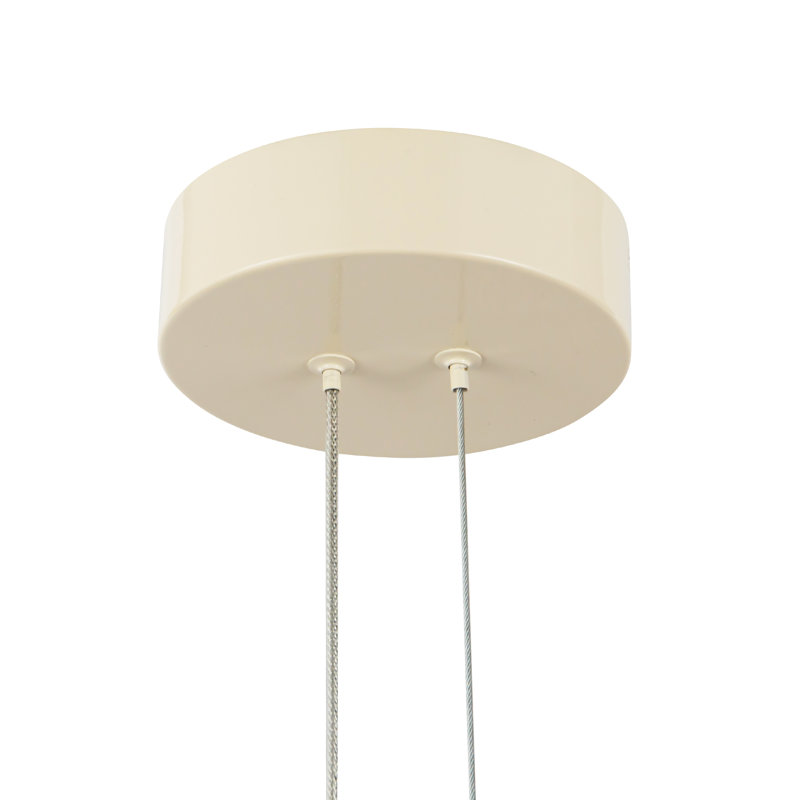 Void 24-in Black dimmable LED Pendant, White