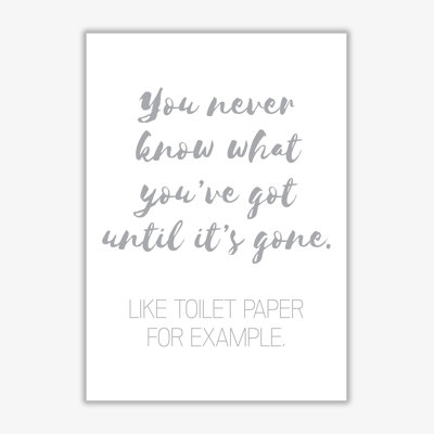 Toilet Roll - Print