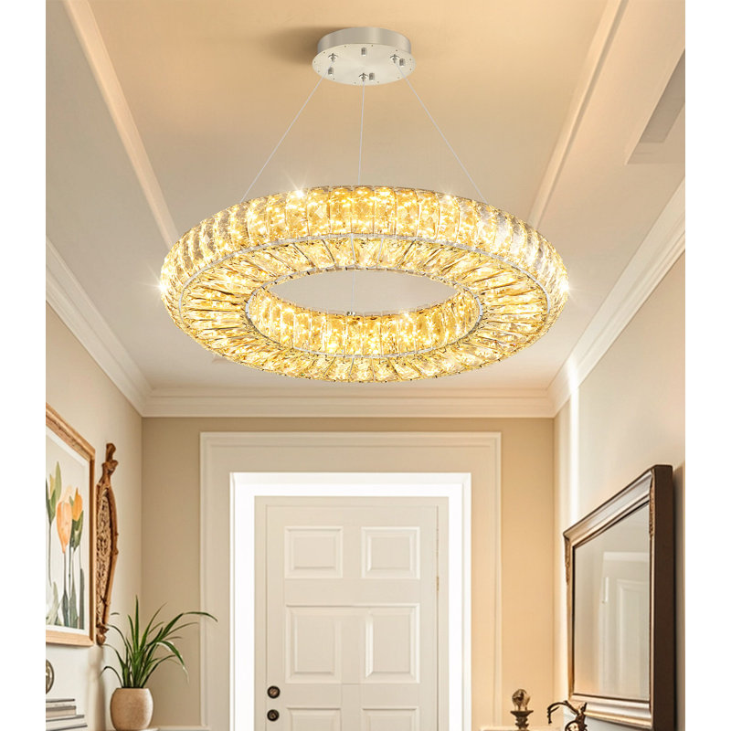 Lustre moderne 19,6 po, Silver