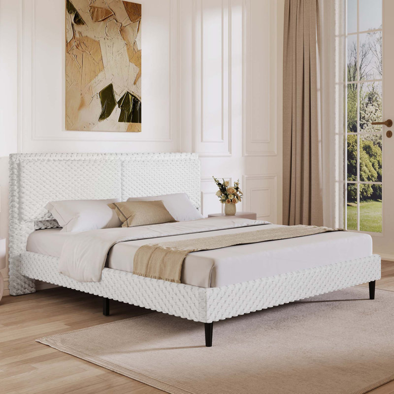 Lit simple et moelleux avec lit moelleux et lit confortable, Blanc