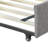 Daybed with Two Drawers Trundle Upholstered Tufted Sofa Bed, Linen Fabric (64.5"x34")-1846727246