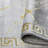 Mercer41 Area Rugs Marble Grey Gold Carpet Modern Abstract Rug Living Room Dining Bedroom Rug-186962974