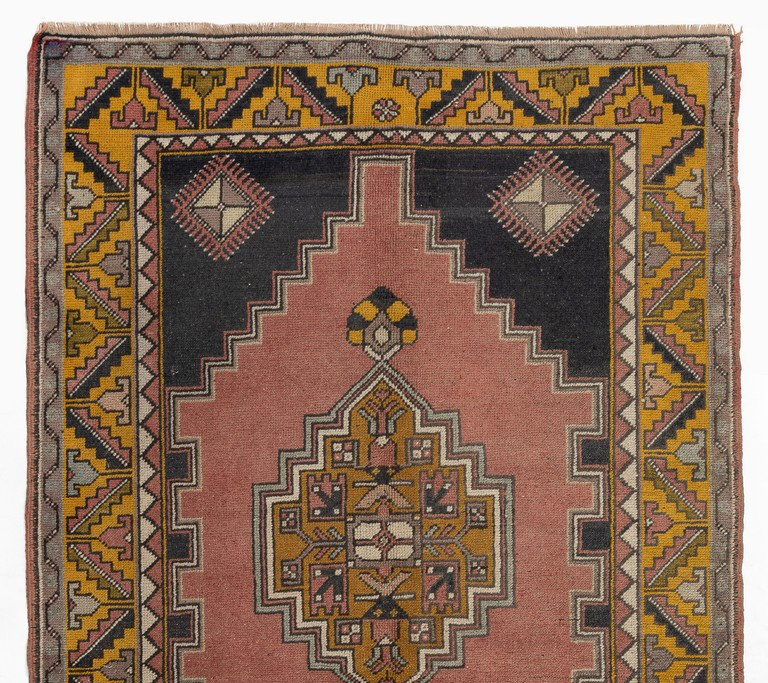 Tapis décoratif tribal noué à la main Anatolian