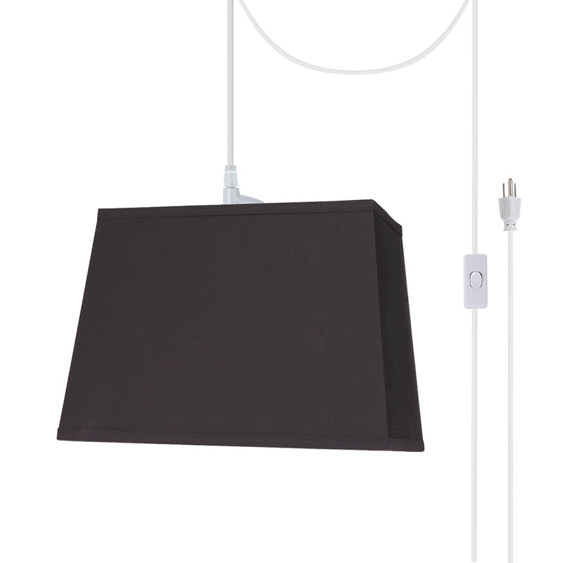 Luminaire carré/rectangulaire simple 1 lumières Belles, H 10 po x l 14 po x P 12 po