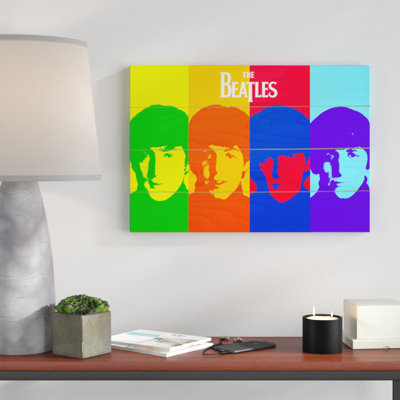 Pop Graphic Art Print On Wood Art by The Bealtes - Print on Wood