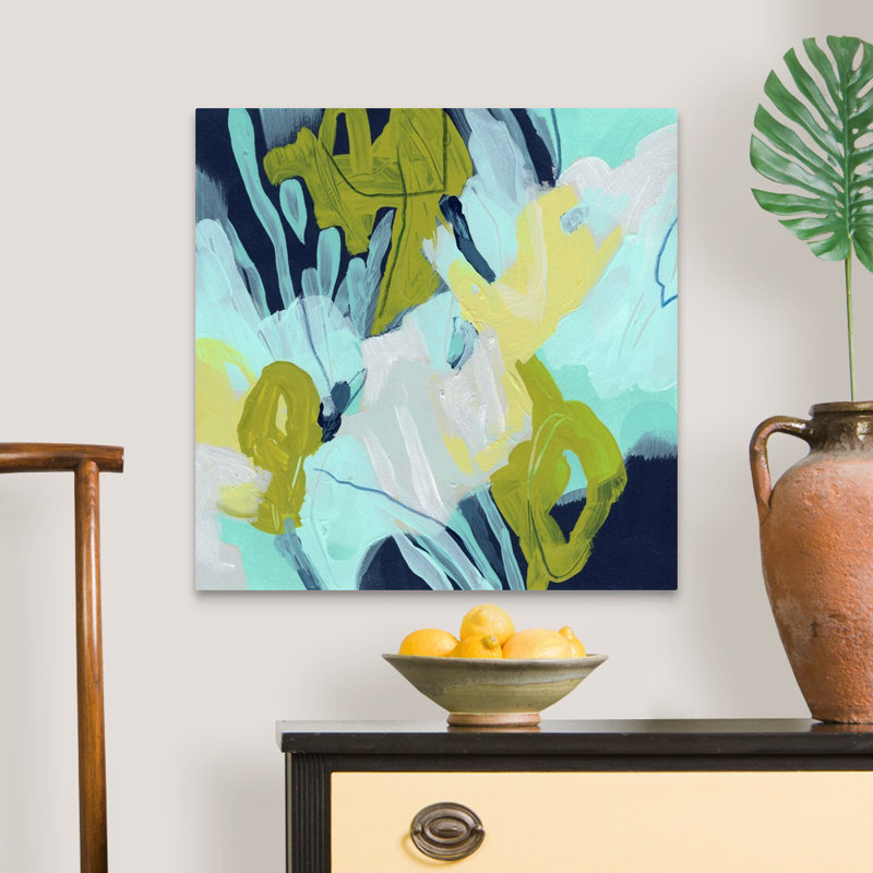 «Pistil I» par June Erica Vess - reproduction d'art, H 24 po x l 24 po x P 1,25 po, Toile tendue